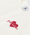 T-shirt a maniche corte con stampa bambina ecru MILK