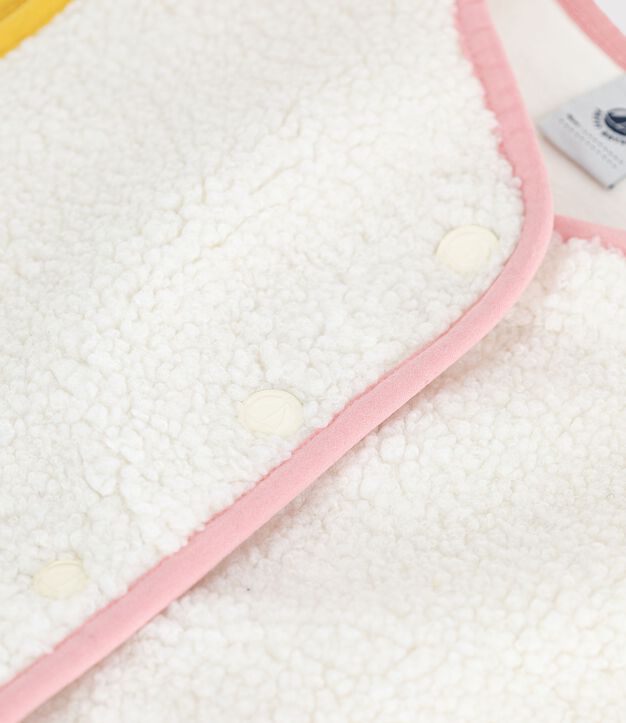 Gilet senza maniche in sherpa tinta unita bambino MILK
