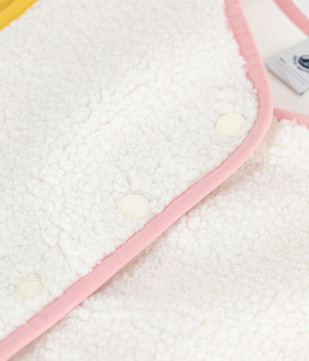 Gilet senza maniche in sherpa tinta unita bambino MILK
