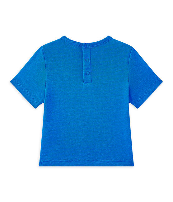 T-shirt bebé bambino tinta unita blu PERSE