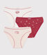 Confezione da 3 slip bambina in cotone
