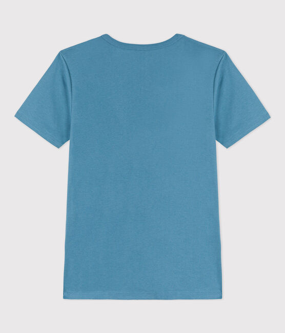 T-shirt L'ICONIQUE scollo a V in cotone donna blu LAVIS