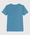 T-shirt L'ICONIQUE scollo a V in cotone donna blu LAVIS