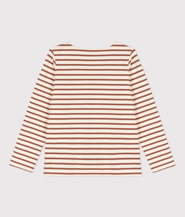 Marini&egrave;re in cotone, da Donna ecru/marrone