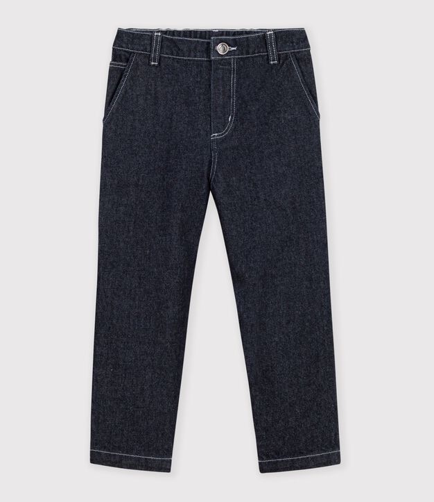 Pantaloni carpenter in denim bambino DENIM BRUT FONCE