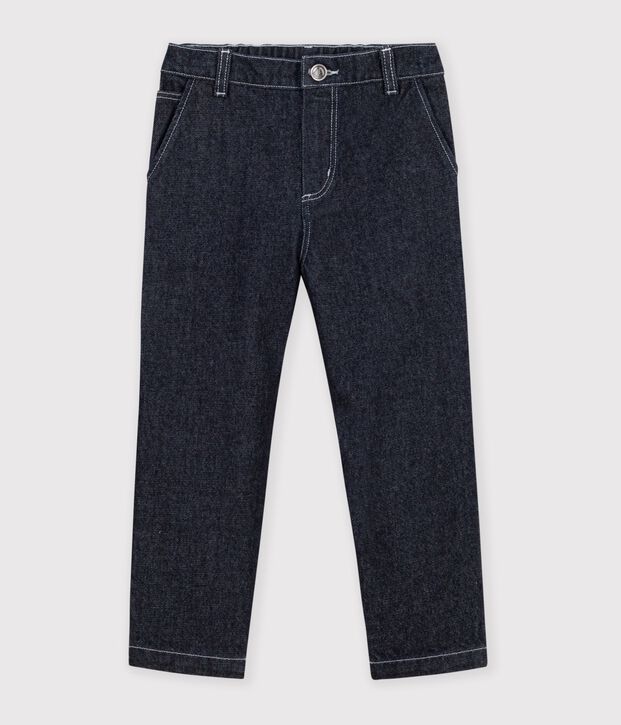 Pantaloni carpenter in denim bambino DENIM BRUT FONCE