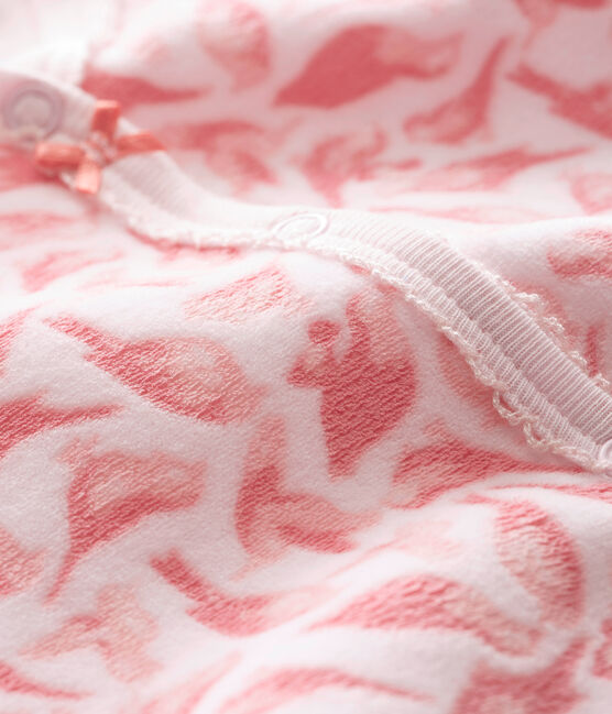 Tutina per bebé femmina rosa VIENNE/bianco MULTICO