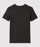 T-shirt L'ICONIQUE girocollo in cotone bio donna grigio CITY CHINE