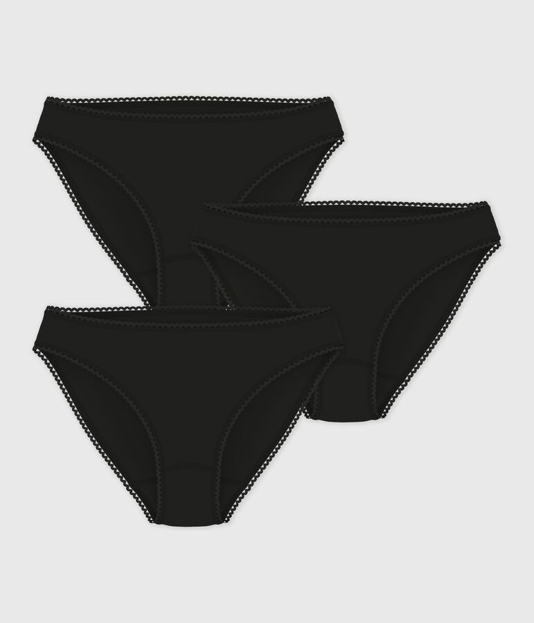 Confezione di slip da donna in cotone ed elastan multicolore