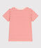 T-shirt a maniche corte in cotone a righe bambino rosso AVALANCHE/ SPICY