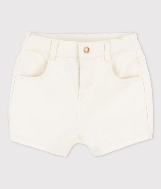 Shorts in denim bebè ecru AVALANCHE