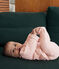 Completo due pezzi in tubique trapuntato neonato rosa SALINE