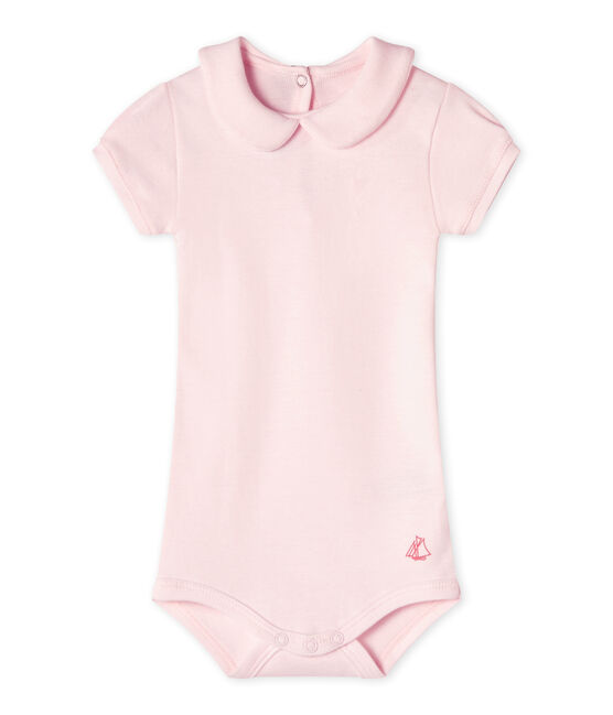 Body per bebè femmina con colletto rosa Vienne