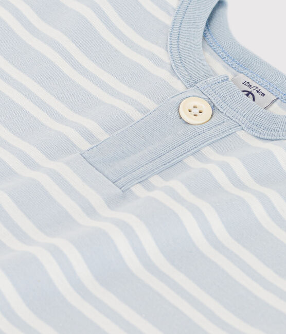 T-shirt a maniche corte bebè in jersey a righe GOMME/ MARSHMALLOW