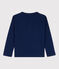 T-shirt bambino a maniche lunghe in cotone blu MEDIEVAL