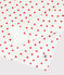 Pigiama snugfit fantasia Parigi bambino-bambina in cotone bianco MARSHMALLOW/rosso PEPS