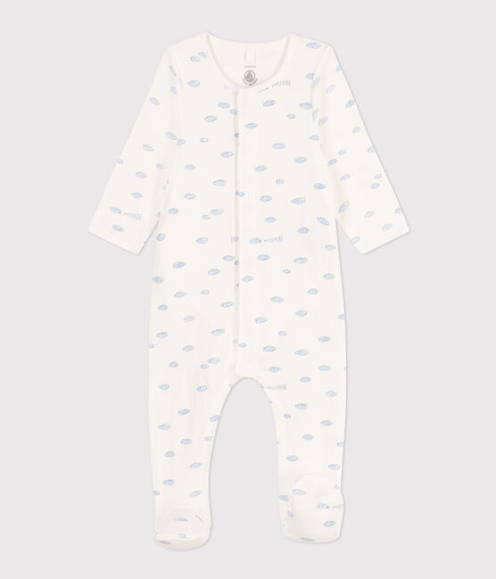 Bodyjama nuvole in tubique bianco MARSHMALLOW/bianco MULTICO