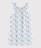 Camicia da notte fantasia anemoni bambina in cotone sottile bianco MARSHMALLOW/bianco MULTICO