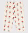 Pantaloni bebè in garza di cotone fantasia bianco AVALANCHE/ MULTICO