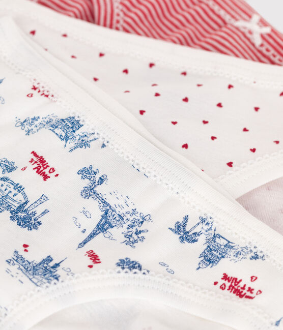 Confezione da 3 slip in cotone con stampa Parigi bambino variante 1