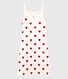 Abito a cuori con spalline in cotone Donna