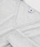 T-shirt scollo a V iconica in cotone Donna grigio BELUGA CHINE