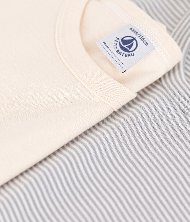 Confezione da 2 t-shirt manica corta bambino in cotone multicolore