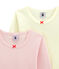Lotto di 2 t-shirts a maniche lunghe per bambina variante 1
