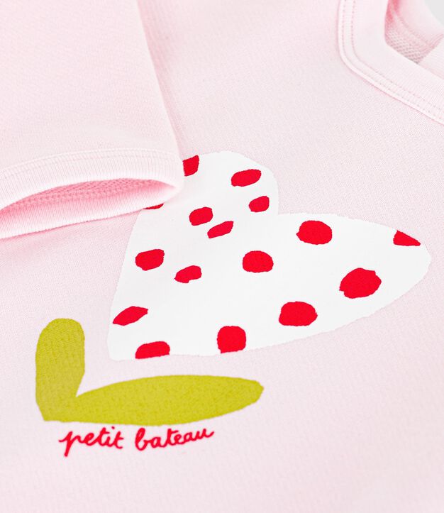 Felpa in cotone per neonati con motivi BARELY
