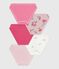 Set di slip in cotone con stampa a fiori bambina variante 1