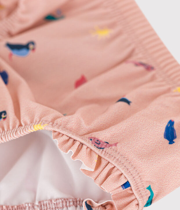 Slip mare in materiale riciclato per beb&egrave; rosa/multicolore