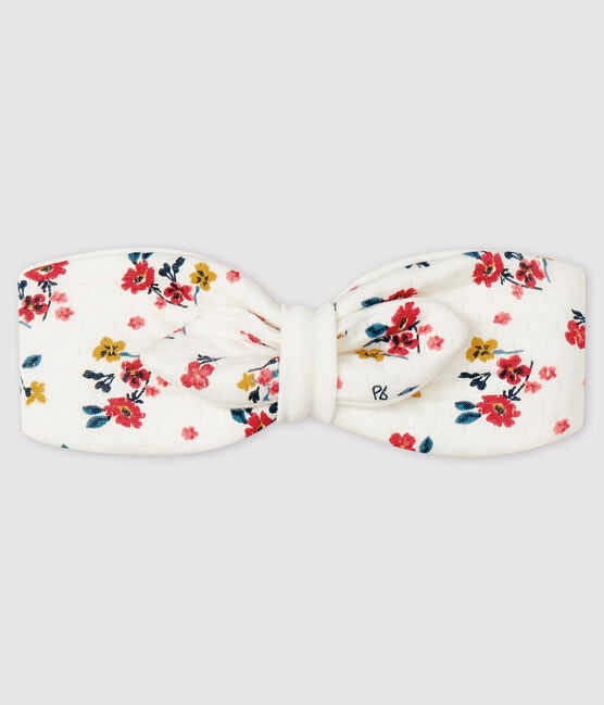Fascia a fiori bebè femmina bianco MARSHMALLOW/bianco MULTICO