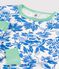 Pigiama stampa vegetale bambino in cotone bianco MARSHMALLOW/blu BRASIER