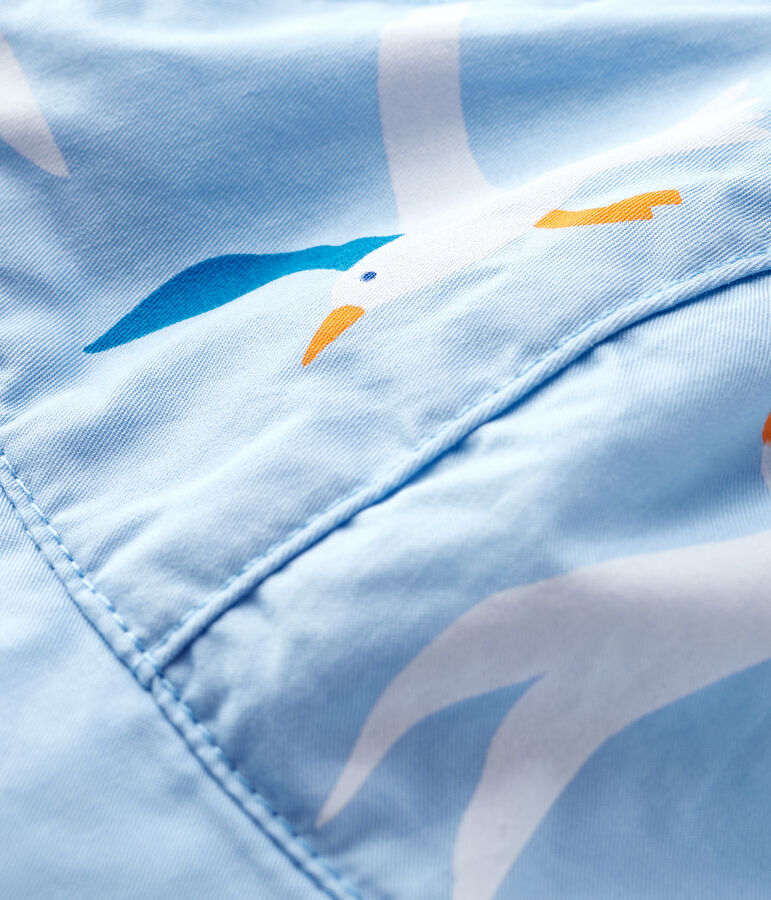 Berretto da sole con fantasia gabbiani beb&egrave; maschio blu JASMIN/bianco MULTICO