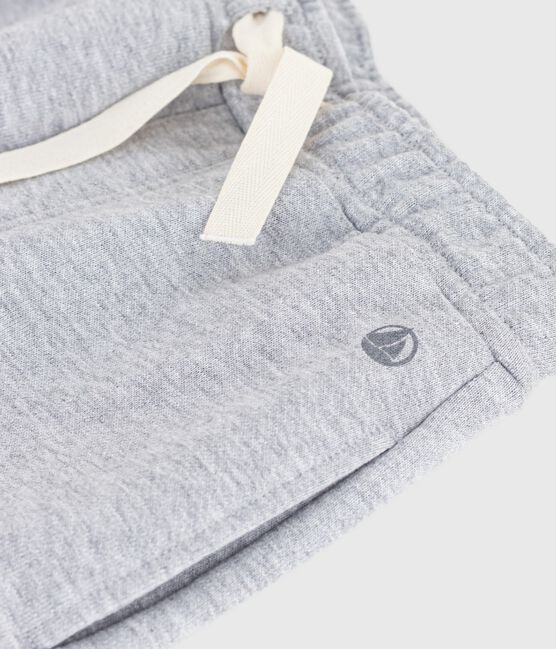 Joggers in cotone tinta unita bambino grigio FUMEE CHINE