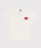 T-shirt a maniche corte con stampa bambina ecru MILK