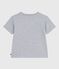 T-shirt a maniche corte con stampa bambino grigio FUMEE CHINE