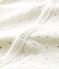 Tutina bebè in cotone biologico bianco MARSHMALLOW/grigio GRIS
