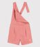 Tutina corta bambina in lyocell rosa PAPAYE