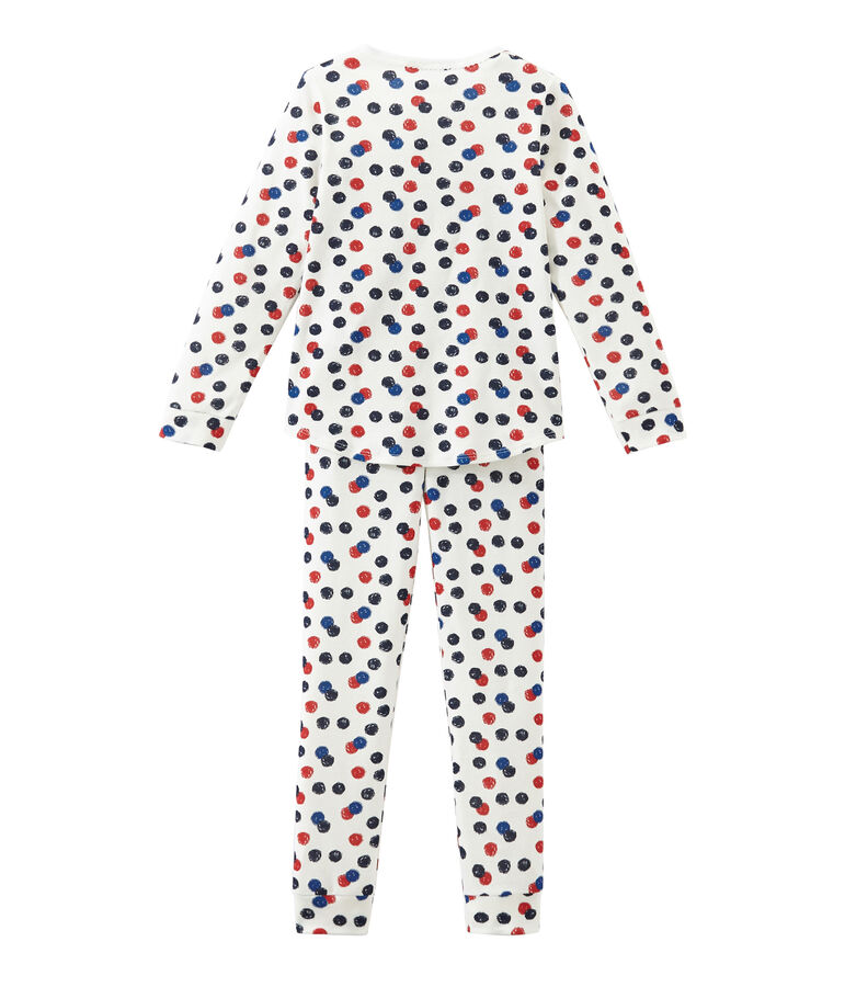 Pigiama per bambina bianco/multicolore