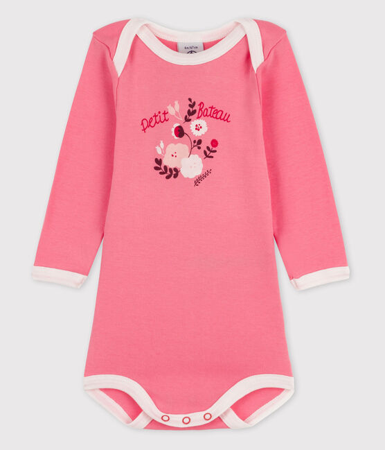 Body manica lunga bebè femmina rosa GRETEL