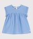 Blusa a manica corta bebè in cotone biologico