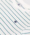 T-shirt a maniche corte in cotone a righe bambino verde MARSHMALLOW/ DRAGONFLY