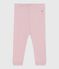 Leggings in cotone tinta unita neonato rosa JOLI