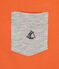 T-shirt bambino con tasca sul petto arancione ORIENT
