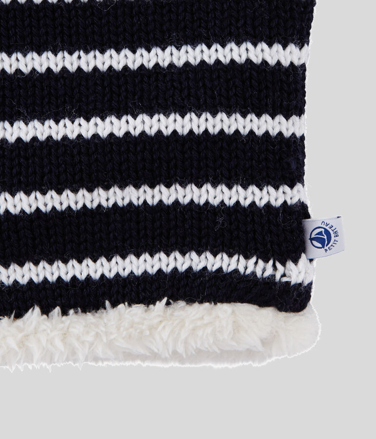 Snood bambina-bambino blu/bianco