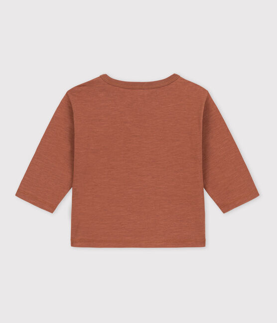 T-shirt maniche lunghe bebè in cotone marrone CINA
