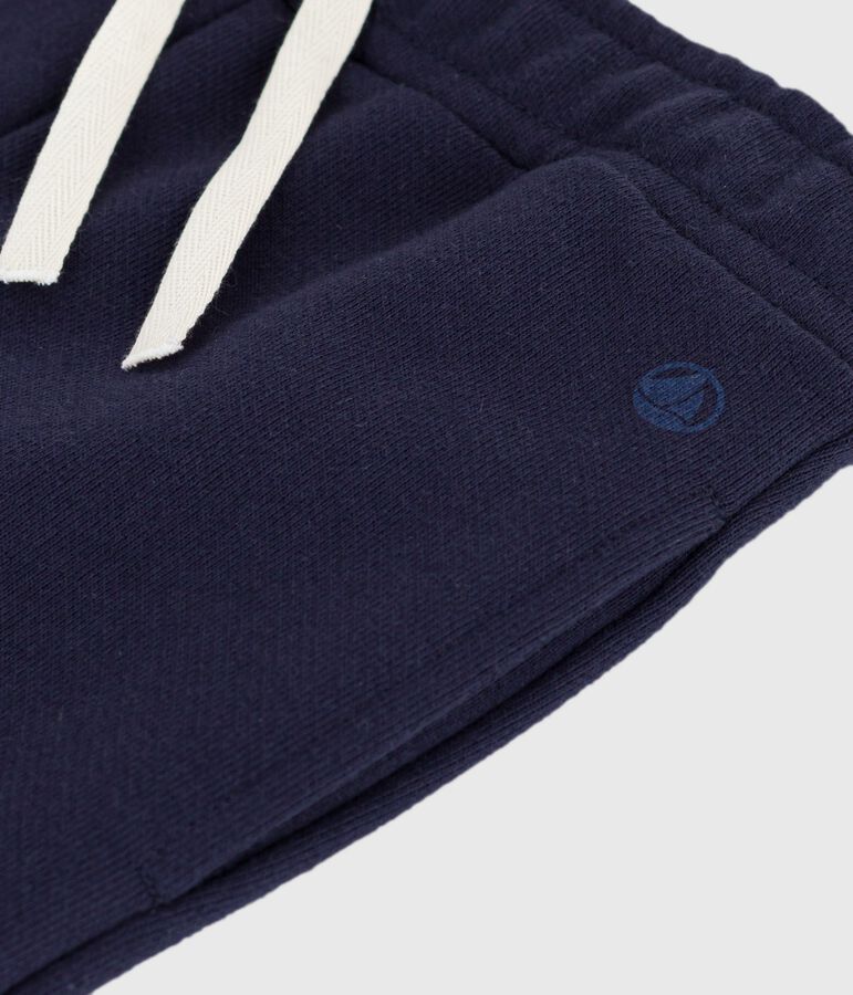 Pantaloni joggers in molleton bambina blu