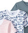 Lotto di 3 t-shirts per bambino a maniche corte bianco LOT