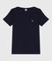 Iconica T-shirt da donna con collo da ammiraglio in cotone  blu SMOKING